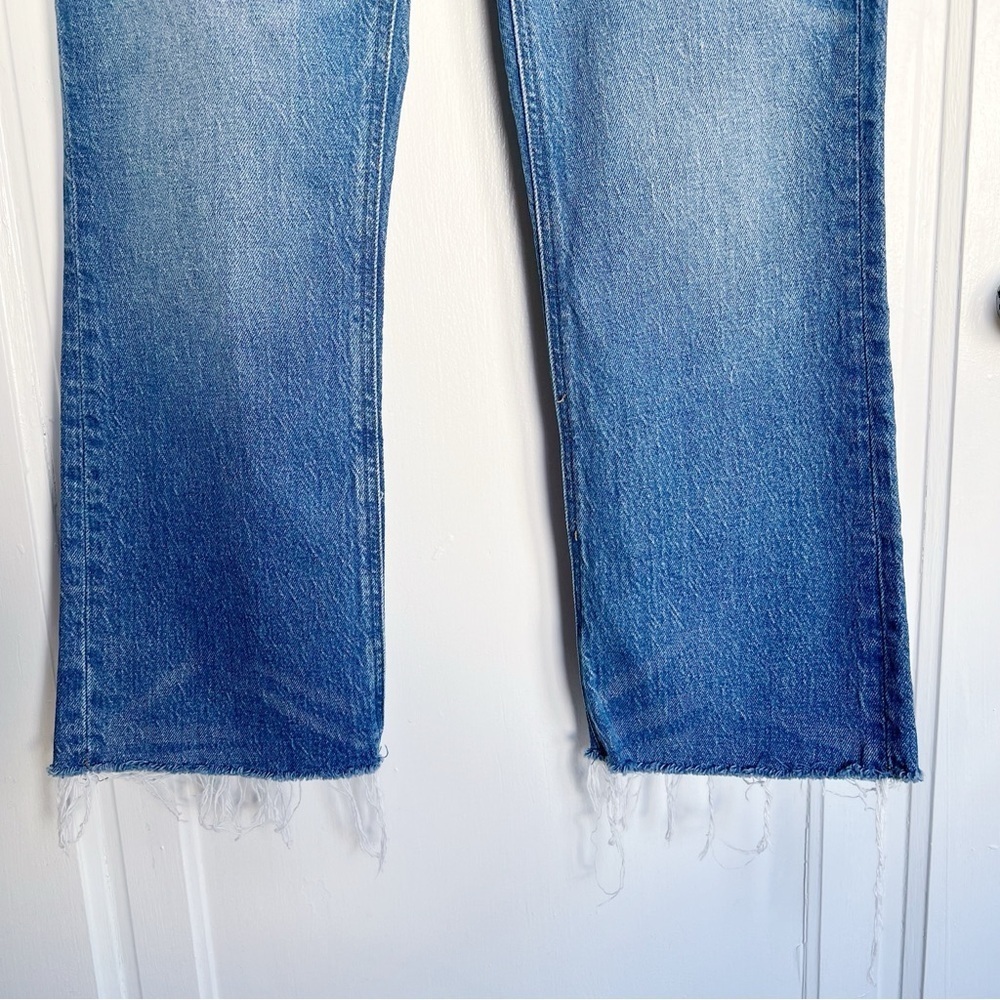 J Crew • 9" Demi-Boot Crop Jean in Clyde wash blue medium flare ankle bootcut - Picture 8 of 11